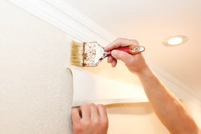 Pose de papier peint à Levens — revêtements muraux et toiles de verre